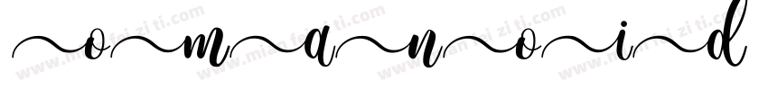Iomanoid Front字体转换